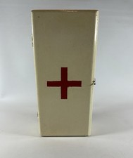 VINTAGE WOOD DISTRESSED FOLK ART CURIO CABINET/MEDICINE CABINET