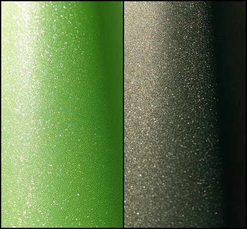 Frosted glitter green vinyl - frosted,