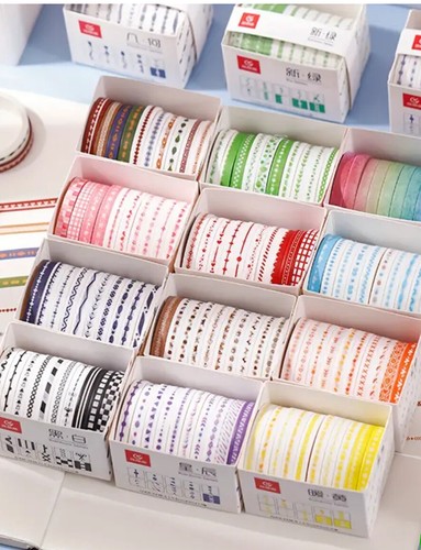 Contrasting set washi tapes - contrasting,