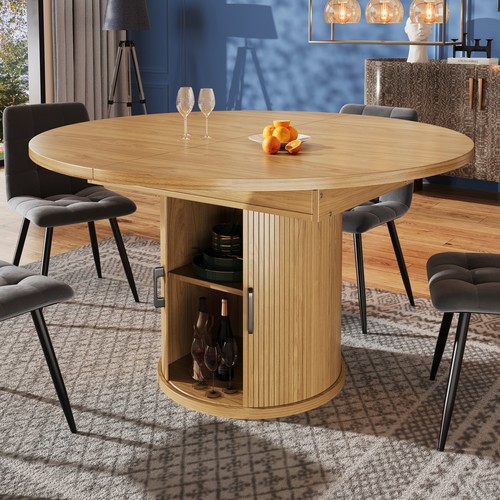 Extendable round oval dining - extendable,