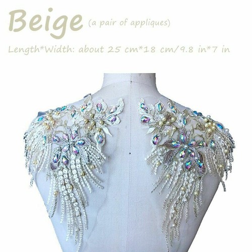 Embroidered floral applique - embroidered,