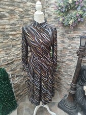 Vintage 80s 90s Mandy Marsh Shirt Dress Size Medium marble print Medium