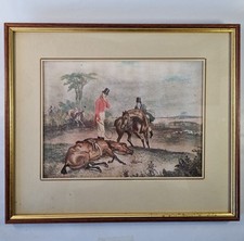 Framed Hunting Scene Print