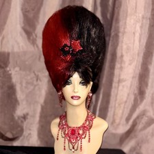 STUNNING HAND STYLED RED &