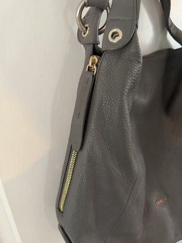 Furla black leather shoulder - furla,