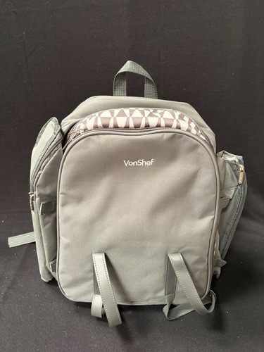 Vonshef grey backpack - grey, picnic