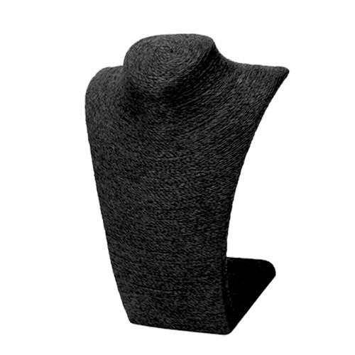 Black mannequin bust - black,
