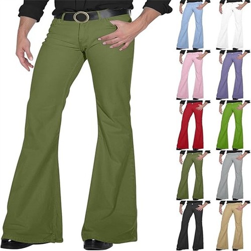 Mens retro disco flared pants - mens,