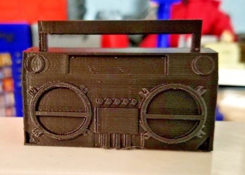 Scale black boombox - rc,