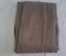 MIULEE 2 Panels Voile Curtains Sheer Cross Linen-like Solid Color 55"Wx57"L Red