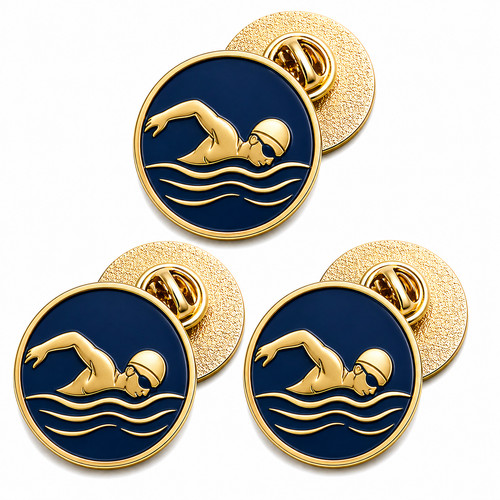 Swimming lapel pin - swimming,