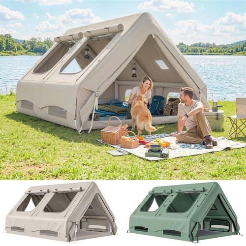 Inflatable camping tent - camping, tent,