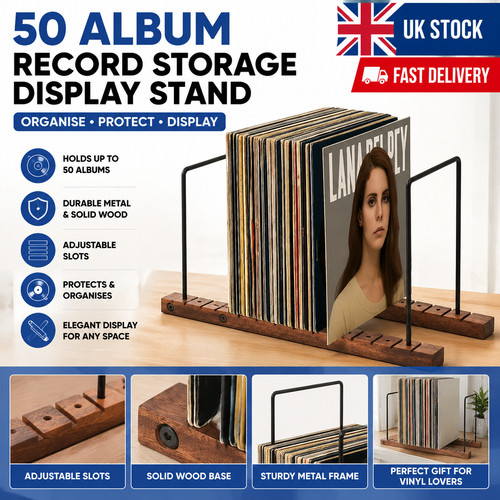 Album record storage rack - album,