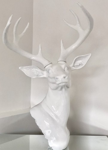 Large stag head deer sculpture - large,