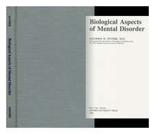 SNYDER, SOLOMON H 1938 Biological Aspects of Mental Disorder 1980 First Editio