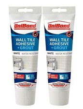 Grout Paste Tile Adhesive Anti Mould Two in One 300g - Unibond 2Pack 