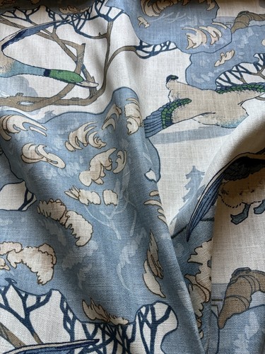 Mulberry flying ducks fabric - flying,