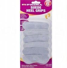 Suede Heel Grips Unisex One Size Shoe Pads 6 pack Comfort Protectors Boot Foot
