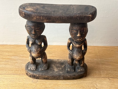 African carved wood luba - african,