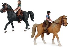 Horse Toys Playset with Cowboy, Western Rodeo Toys for Girls and Boys, Farm Worl
