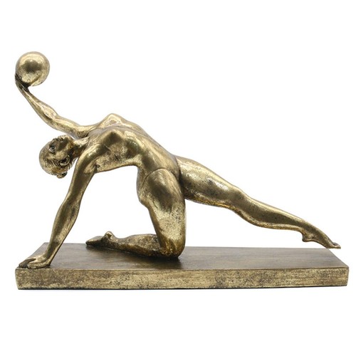 Metal gymnast figurine - gymnast,