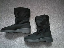 ROHDE SYMPATEX (GERMANY) BLACK SNOW BOOTS (FLEECE LINED) UK 4.5 (37.5)