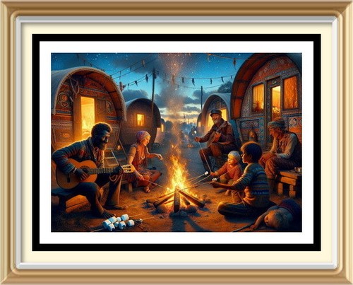 7x5 art print romany - 7x5, traveller