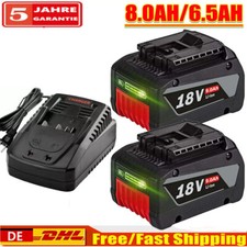 4x 8.0Ah battery for Bosch 18V professional GBA GSR BAT618 battery/charger de