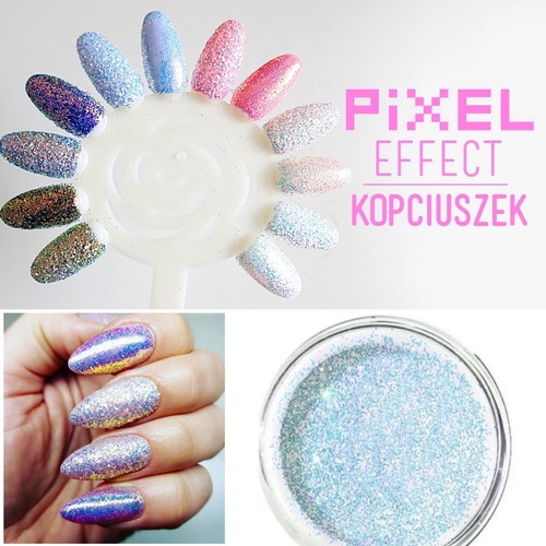Cinderella pixel effect nail - pixel,