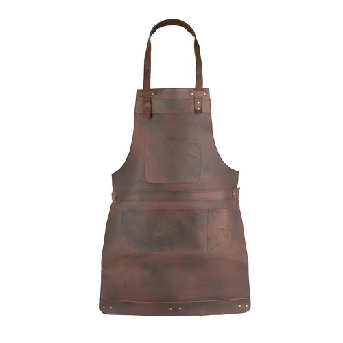 Full grain leather - grain, apron