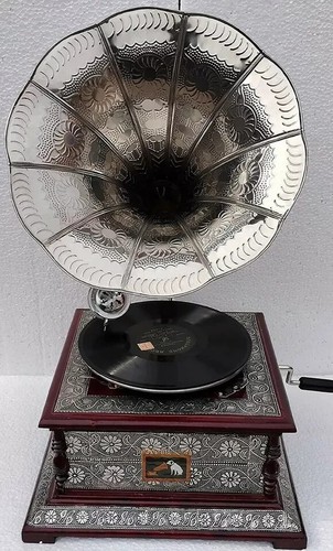 Antique hmv gramophone - antique,