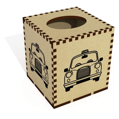 Square black taxi - square, cab'