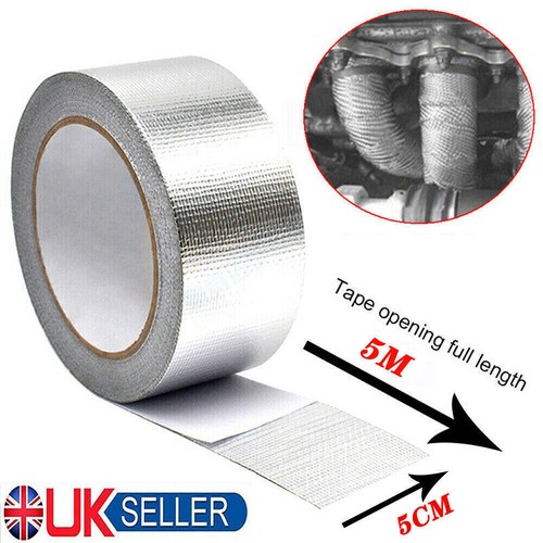 Silver exhaust heat wrap - heat,