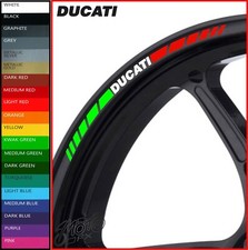 DUCATI Wheel Rim Stickers Decals - 20 Colors Available - 1199 1299 monster 899 r