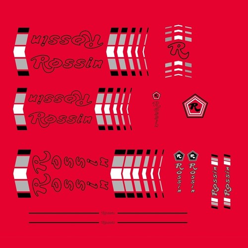 Rossin bicycle frame - bicycle, stickers