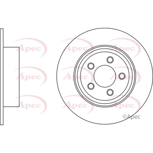 Brake discs solid for - 2x,