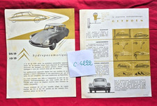 C.4222 / brochure Citroen DS 19 . ID 19 hydro-pneumatic / AC 5170 -09-1956