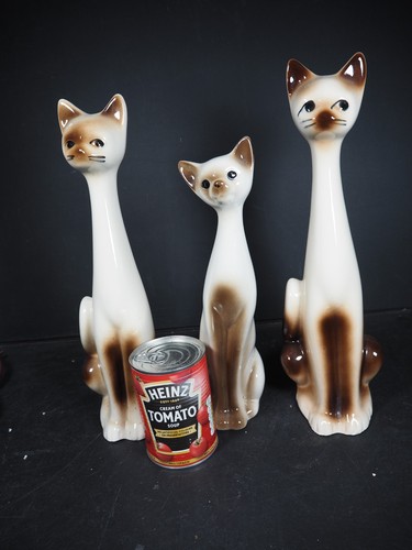 Mcm siamese cats figurines - mcm,