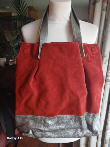 Beautiful red suede and silver - beautiful,