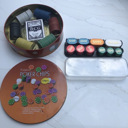 Vintage poker set casino - &,