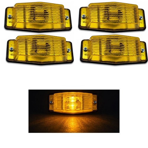 Yellow retro side markers - 4x,