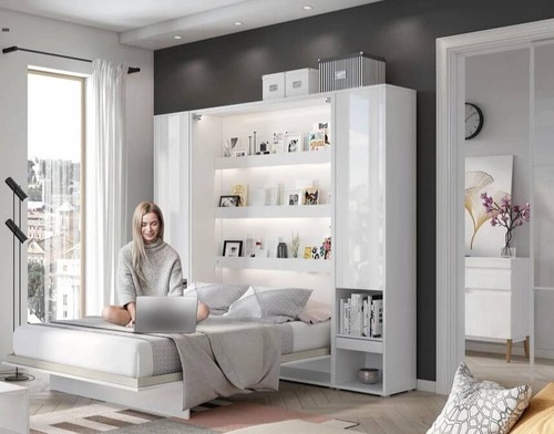 Modern vertical wall - vertical, bed