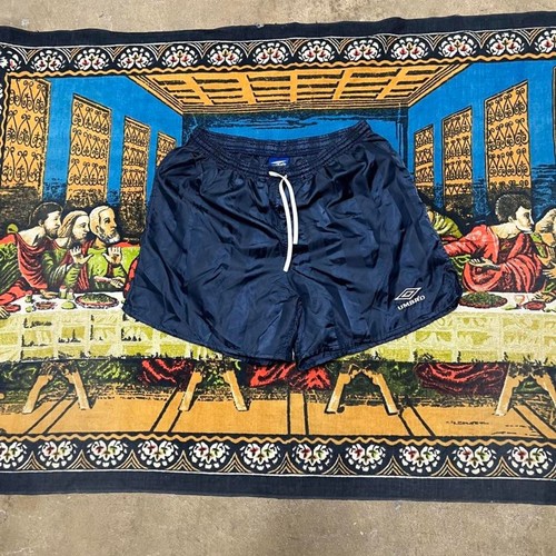 Navy blue umbro nylon soccer