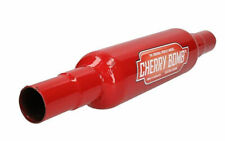 Cherry Bomb Middle Silencer Exhaust 3 inch Small Case with Reducer End Red CB3/2