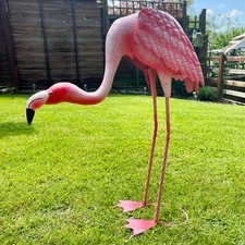 Metal Flamingo Garden Ornament