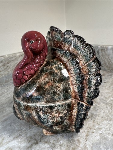 Ceramic turkey gravy boat - gravy, soup