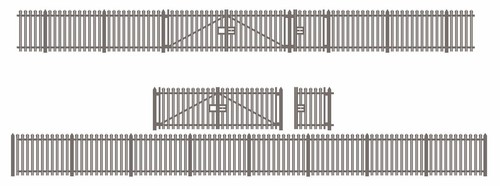 Palisade fencing 672mm gates - palisade,