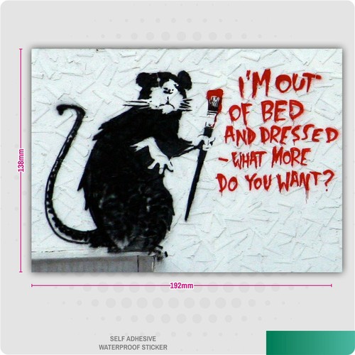 Banksy rat bed vinyl - bed,