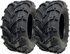 25x10.00-12 ATV Quad Tyres 6ply Wanda P377 E-Marked Road Legal 50J (Set of 2)