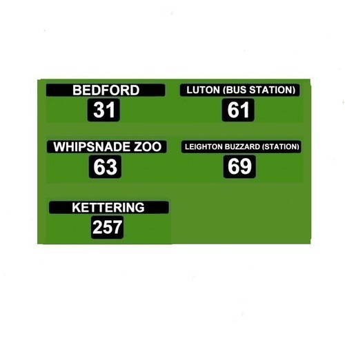 Model bus waterslide transfers - model,